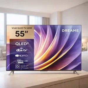 Телевизор Dreame Vivid Q100 55", QLED+, 4K UHD, Google TV, 120 Гц, процессор с искусственным интеллектом, черный