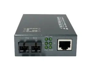 Медиаконвертер RJ45 в SC No name GVT-2014 — гигабитный SM 1310 нм, 20 км, PoE 30 Вт