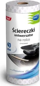 Cleaning Wipes Roll Staples Stella — universal disposable cleaning cloths, 40 sheets