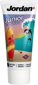 Toothpaste for children Jordan model for ages 6–12, 50 ml, fluoride-free formulation
