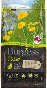 Dry Adult Rabbit Food Burgess Natures Blend 1.5 kg