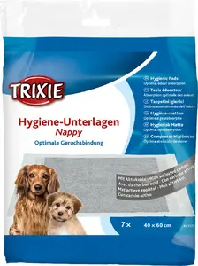 Higiēniskie spilventiņi kucēniem Trixie 40x60 cm ar aktivēto ogli, 7 gab.