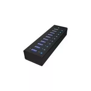 RaidSonic IB-AC6110 interfeisa centrmezgls USB 3.2 Gen 1 (3.1 Gen 1) Type-B 5000 Mbit/s Melns