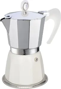 Stovetop Moka Pot g.a.t. Diva (3-cup) – aluminum stovetop coffee maker, 3-tassimo/3-cup capacity