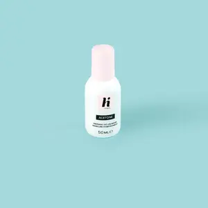Acetons HI HYBRID 50 ml — hibrīdā/želejveida lakas noņemšanai