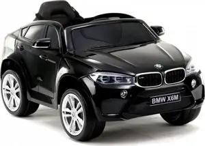 Детский электромобиль LEAN Sport BMW X6 на аккумуляторе, черный лаковый кузов