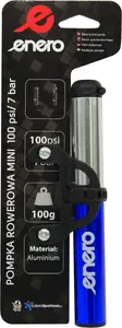 Bicycle floor pump Enero model 1033136, aluminum barrel, 22×191 mm, blue