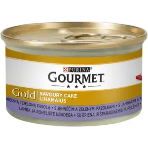 Влажный корм для кошек Gourmet ягнёнок с зелёной фасолью 85 г пауч