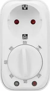 Mechanical time switch with dusk sensor ORNO OR-PRE-445(GS) Schuko 16A 230V