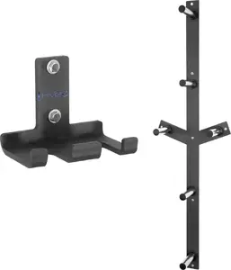 Wall-mounted hanger set HMS STR28 + STR29 — metal wall hooks set for home and gym