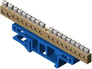 Клеммная колодка на DIN-рейку 18-полюсная синяя ELEKTROPLAST TH35 LZ-18/N (0922-00)