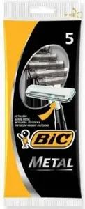 Shaving Razors BIC Metal Pouch 5 - disposable men's razor pack