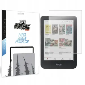 Screen protector GrizzGlass PaperScreen for Kobo Clara Colour 6" — matte finish