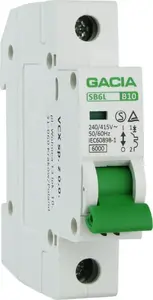 Автоматический выключатель GACIA B10 1P 6kA тип B 1P 10A SB6L защитa от перегрузки