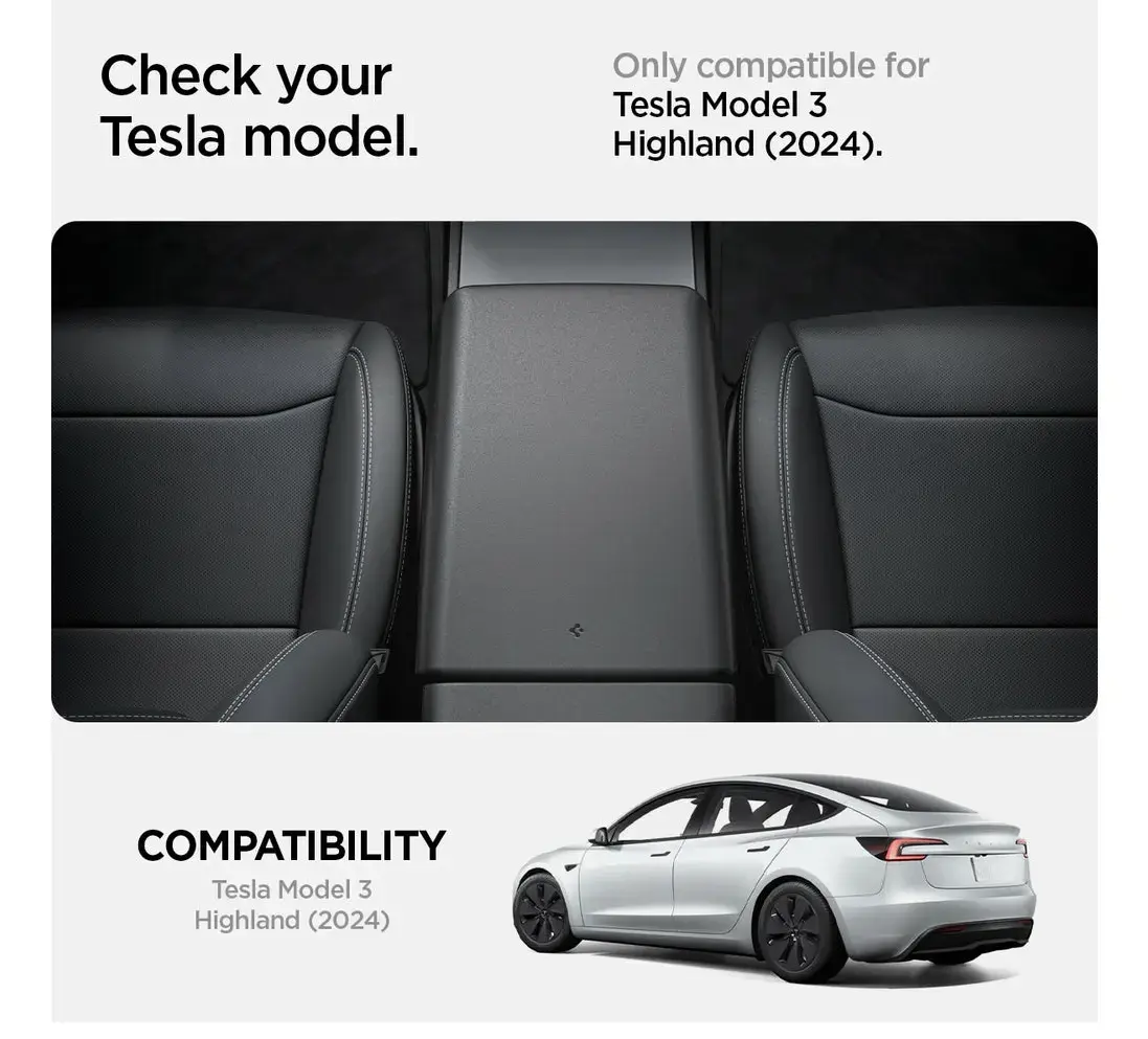 Spigen Armrest Cover — Tesla Model 3 2024 Photo 5