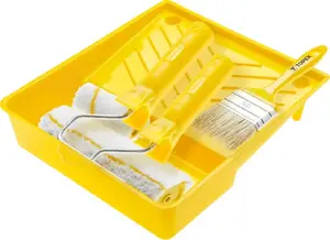Paint roller set Topex 18 cm roller, 10 cm mini roller, tray and brush (20B806)