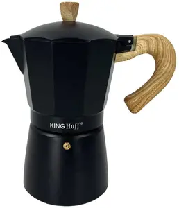 Кофеварка гейзерная KingHoff KH-1886 300 мл, совместима с индукцией