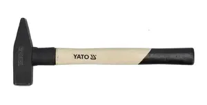 Steel-bodied locksmith hammer YATO YT-4505, wooden handle, 500 g head, 320 mm length