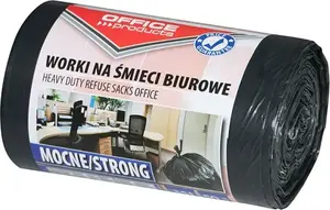 Office Products office waste bags LDPE 35 L, strong, 50 pcs, black