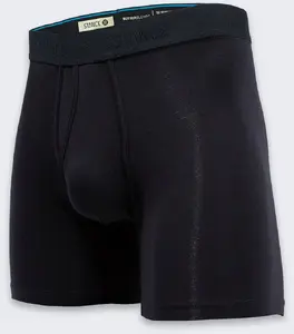 Men's boxer briefs NORMANN Regulation Boxer BLACK — Stance collection, size L