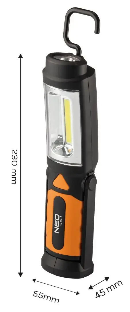 NEO tools мастерская лампа 300 лм COB 2-в-1 Photo 2