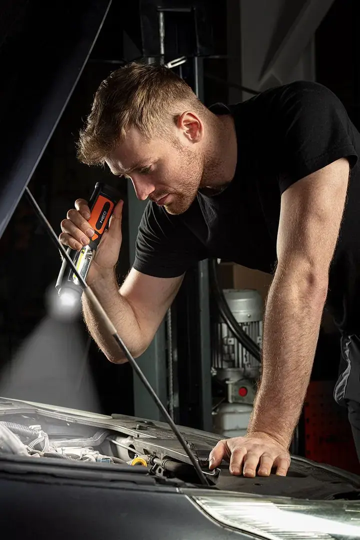NEO tools мастерская лампа 300 лм COB 2-в-1 Photo 3