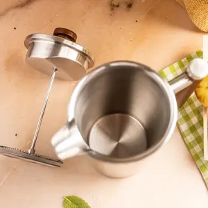 Frencpreses kafijas un tējas pagatavotājs KingHoff KH-1995, 1 l, tērauda pistone
