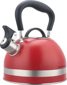 Electric kettle KingHoff KH-1853 1.8 L with whistle, red