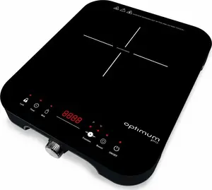 Induction Single-Burner Cooktop Optimum PX 1001, black, single-zone portable induction hob