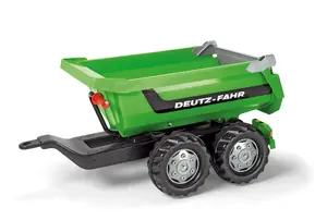 Trailer rolly toys rollyTrailer Halfpipe Deutz-Fahr — tipping trailer for pedal tractors