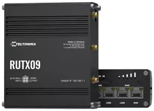 Router TELTONIKA RUTX09 — industrial LTE Cat6 cellular router, dual SIM, gigabit Ethernet, Wi‑Fi