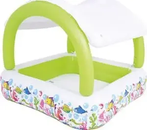 Piepūšamais bērnu baseins Avenli 143×143×123 cm ar nojumi, modelis 51016