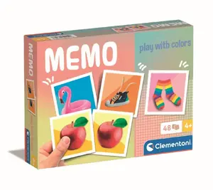 Clementoni Memo Farm memory matching game with farm animals and colors, model 18317