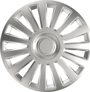 Wheel center cap Versaco Luxury silver 15" single piece