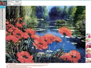 Diamond painting kit Centrum Mozaika 5D 30x40 cm Flowers (model 89633)