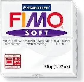 Staedtler Fimo Soft 56 г полимерная глина — белая Photo 2