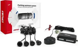 Parking sensor kit Amio AMI-01576 — 4 black 18 mm reverse sensors with buzzer