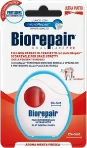 Zobu diegs BlanX BIOREPAIR Ultraplats 30 m — BlanX mutes higiēnas diegs, 30 m