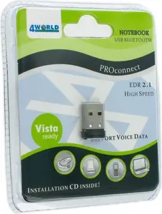 Bluetooth adapteris 4WORLD EDR V2.1 (modelis 3476) USB bezvadu dongls