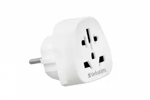 Travel plug adapter AAD Productions Verbatim WTEU-02 global to European, model 49549