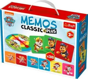Настольная игра память TREFL Memo Classic & Plus — Paw Patrol, карточная игра для детей