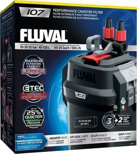 Ārējais akvārija filtrs Fluval 107 (modelis FV-4418)