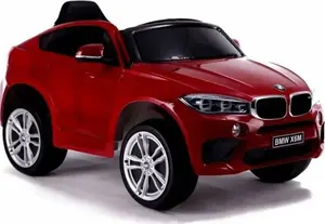 Детский электромобиль на аккумуляторе LEAN Sport BMW X6, красная лакированная отделка, модель JJ-258-CZERWONE-PL