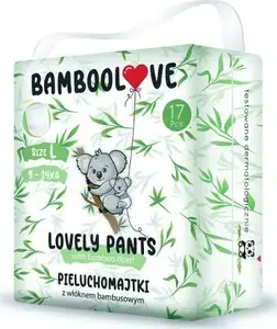 Vienreizlietojamās bērnu biksītes Bamboolove Lovely Pants L 9–14 kg, 18 gab.