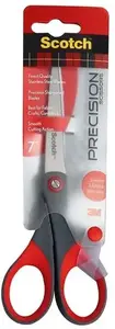 Office scissors 18 cm 3M model 3M-XX004827075, stainless steel blades, plastic handles