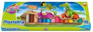 Modeling Clay Set KOMA-PLAST 18 colors Sweet Colours