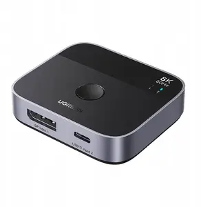 USB hub UGREEN Switch DisplayPort / USB-C to USB-C, gray
