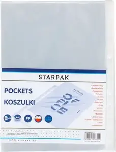 Protective polypropylene A4 document cover STARPAK Obwoluta 100 pcs transparent