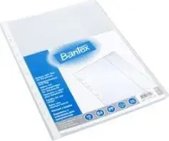 Plastic Document Sleeves Bantex Maxi A4 with Flap 110 micron, pack of 10
