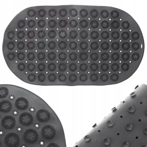 Bathroom Solutions противоскользящий коврик для душа серый 68×37 см